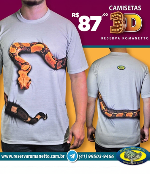 Camiseta 3D – Cobra BCC – Tamanho G